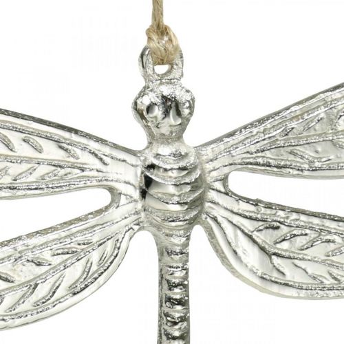 Product Dragonfly made of metal, summer decoration, decorative dragonfly for hanging silver W12.5cm