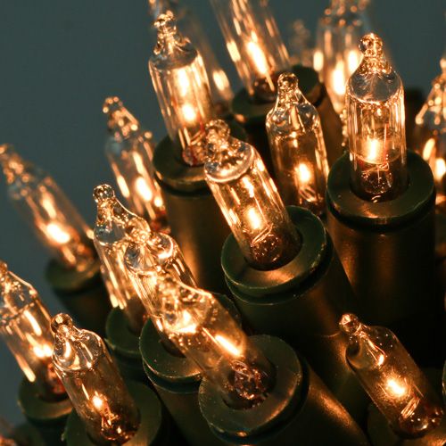 Floristik24 Light chain mini 50 7.5m for inside green / clear