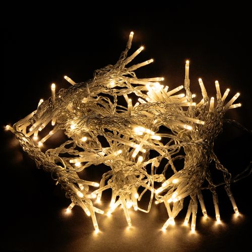 Light curtain 120 LED light chain warm white 100×180cm