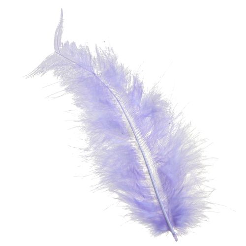 Floristik24 Purple Feathers Fluffy Craft Supplies Spring 5–10cm 20g
