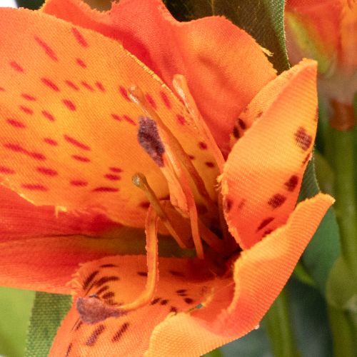 Artificial Alstroemeria Bouquet in Vibrant Orange with Three Stems, 75cm | Floristik24.co.uk