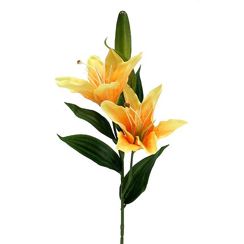 Floristik24 Lily Artificial Orange L66cm 1pc