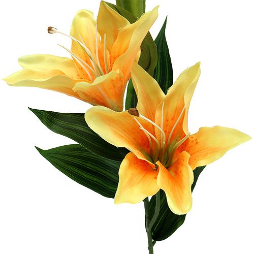 Floristik24 Lily Artificial Orange L66cm 1pc