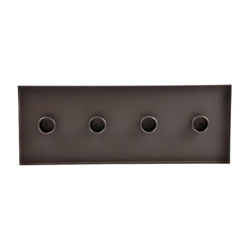 Product Candle holder metal black candle tray 35x13x2cm