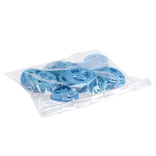 Floristik24 Luffa Discs Sky Blue 25 pcs