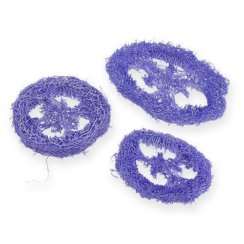 Floristik24 Luffa Discs Light Purple 25 pcs
