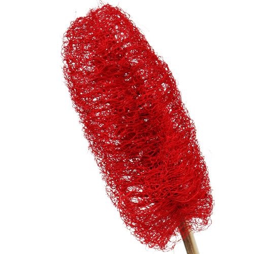 Product Luffa large on a stick red 25 pcs