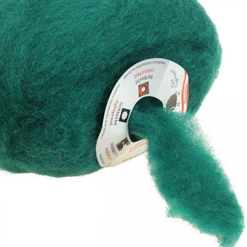 Wool cord wool fuse felt cord dark green 10m