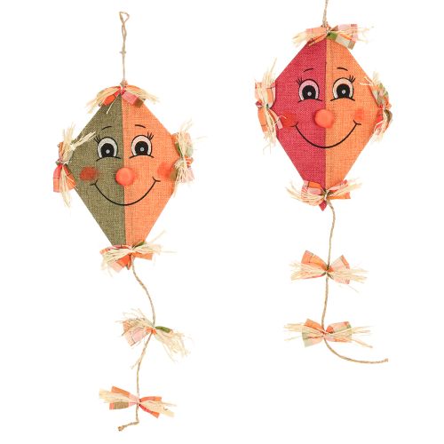 Funny decorative dragon for hanging orange 18×26cm 2pcs