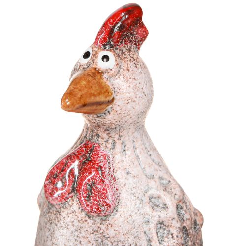 Floristik24 Funny Decorative Chicken Ceramic Decoration Figure Easter 10.5cm 4 Pcs