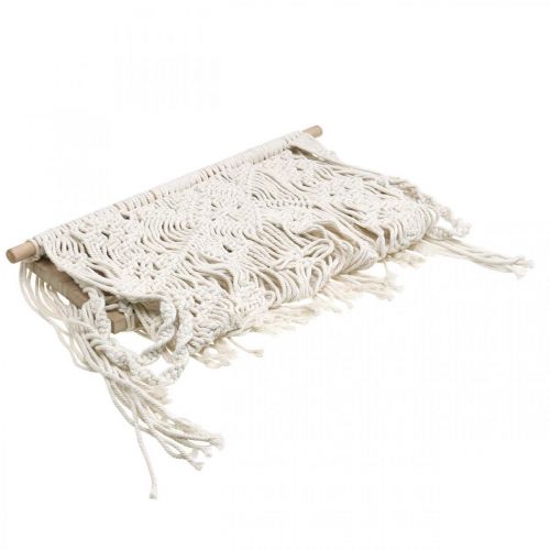 Product Macrame flower basket hanging decoration flower swing board 40x15cm