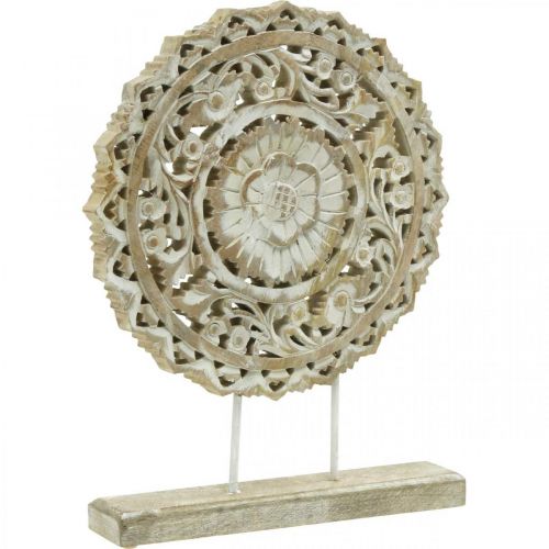 Product Mandala to place, floral wood decoration, table decoration, summer decoration shabby chic nature H39.5cm Ø30cm