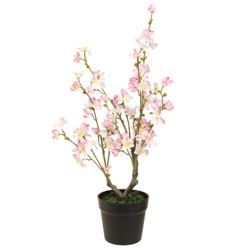 Floristik24 Almond Tree Large Artificial Plant in Pot Pink White 74cm