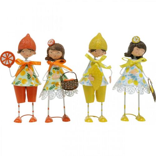 Product Small fruits, summer decoration, figures lemons oranges H17/18cm 4pcs