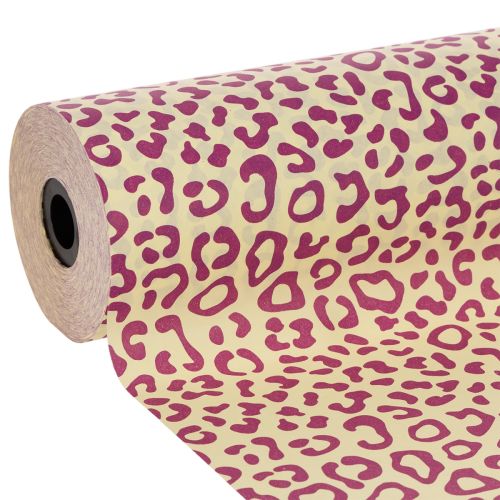 Muff Paper Roll Leopard Print Purple 25cm x 100m buy online | Floristik24.co.uk