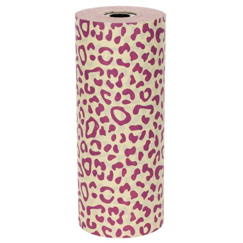 Muff Paper Roll Leopard Print Purple 25cm x 100m | Floristik24.co.uk