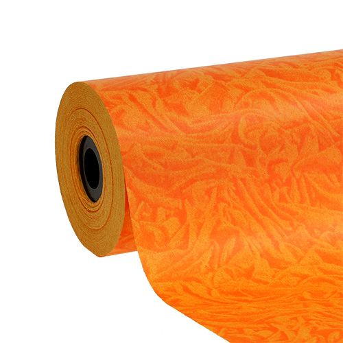 Floristik24 Cuff paper orange 25cm 100m