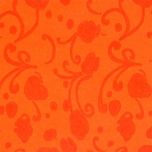 Product Cuff paper orange with pattern 25cm 100m