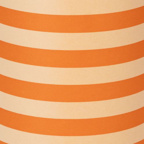 Orange Striped Paper Roll 25cm