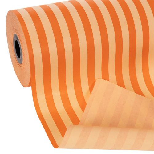 Orange Striped Paper Roll 25cm