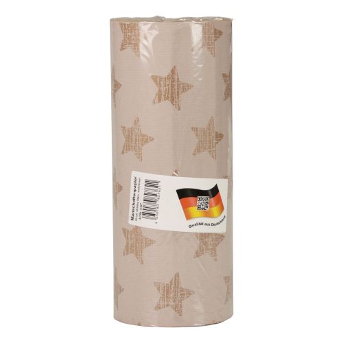 Floristik24 Cuff paper tissue paper white stars 25cm 100m