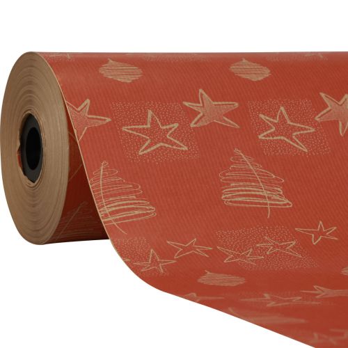 Cuff paper tissue paper red stars paper 25cm 100m