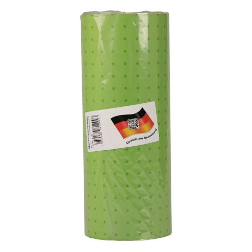 Floristik24 Cuff paper tissue paper green dots 25cm 100m