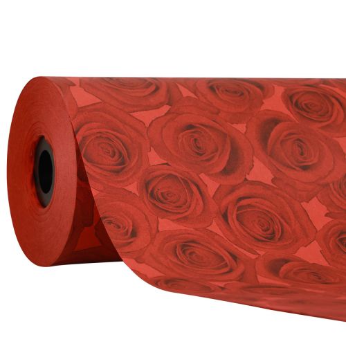 Cuff paper tissue paper red roses 25cm 100m