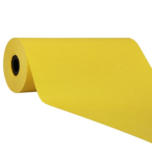 Floristik24 Cuff paper, wrapping paper, yellow tissue paper 25cm 100m