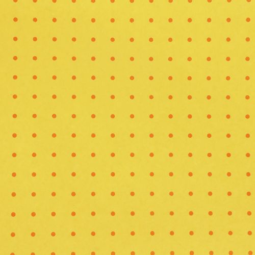 Floristik24 Cuff paper tissue paper yellow dots 25cm 100m