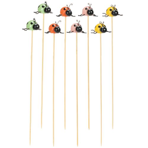 Product Ladybug decorative figures for flower pots and flower arrangements for spring decoration, 32cm, 16 pieces