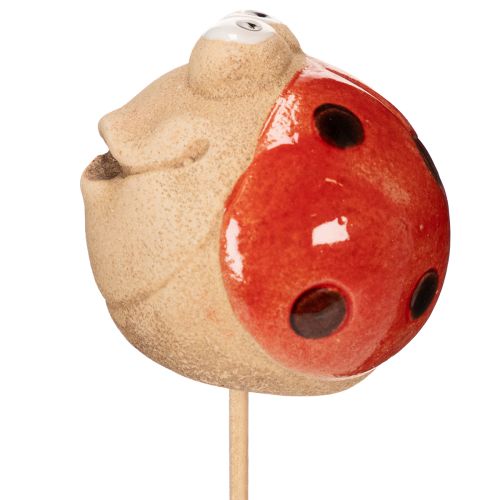Product Ladybug garden stakes, decorative eye-catcher for garden decoration, 25cm, 4 pieces