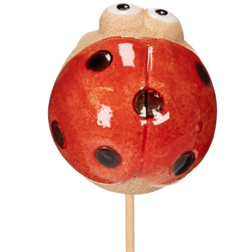 Product Ladybug garden stakes, decorative eye-catcher for garden decoration, 25cm, 4 pieces