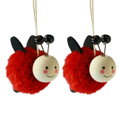 Floristik24 Ladybug decoration ladybug pendant 5.5cm 9pcs