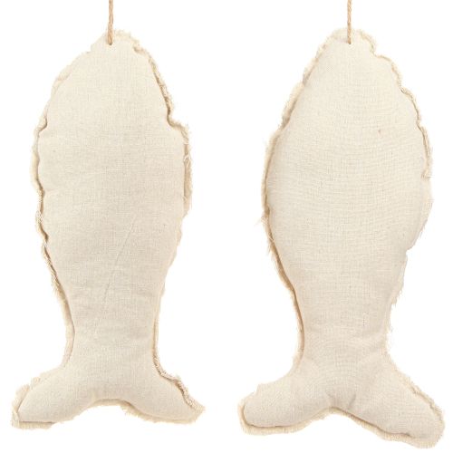 Product Maritime Decoration Fish for Hanging Fabric 34×14.5cm 2pcs