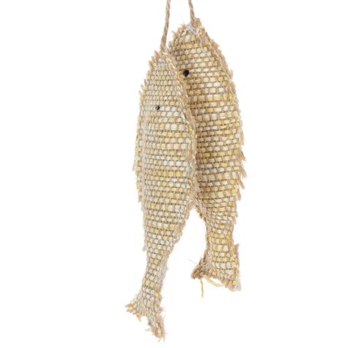 Nautical hanging decoration pendant, decorative fish for hanging, H32cm | Floristik24.co.uk