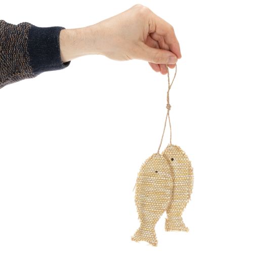 Nautical hanging decoration pendant, decorative fish for hanging, H32cm | Floristik24.co.uk