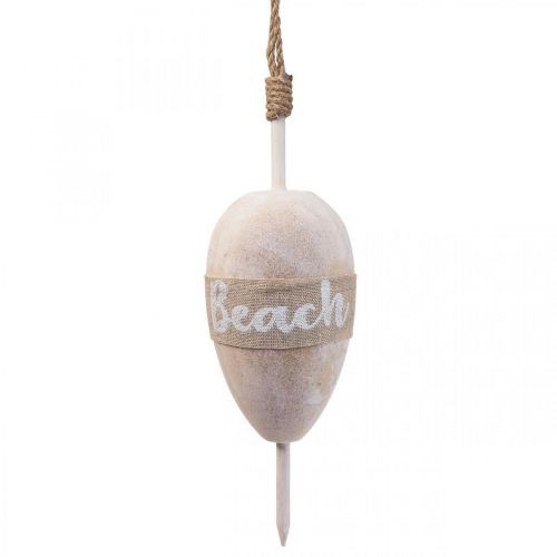 Floristik24 Maritime decoration buoy, hanging decoration deco buoy “Beach” 27×8.5cm