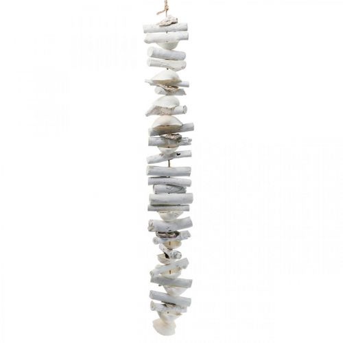 Floristik24 Maritime decoration garland driftwood garland shells H83cm