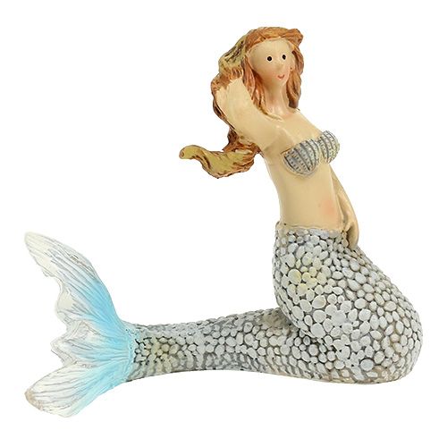 Product Decoration figure Mermaid Blue 6cm - 9,5cm 3pcs