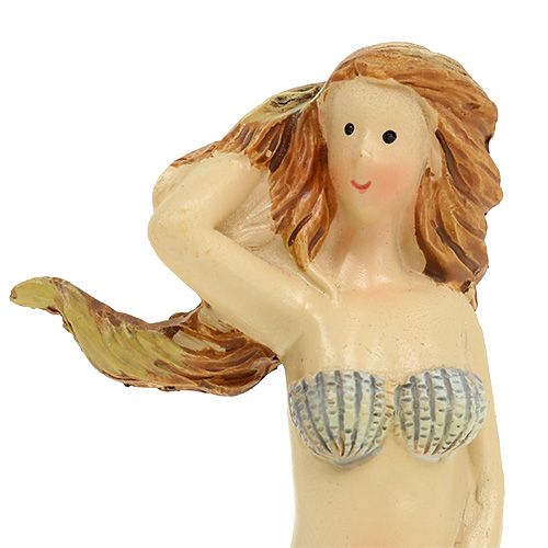 Decoration figure Mermaid Blue 6cm - 9,5cm 3pcs | Floristik24.co.uk