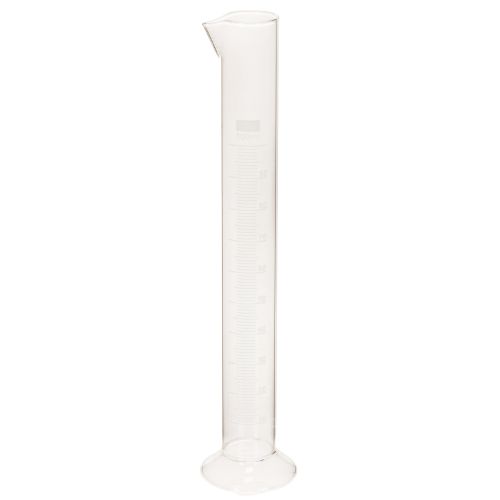 Glass Measuring Cylinder with Base, 100ml Scale, 25cm Height with Pouring Spout | Floristik24.co.uk