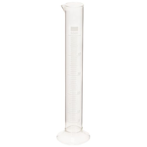 Glass Measuring Cylinder with Base 50ml 20cm Transparent | Floristik24.co.uk