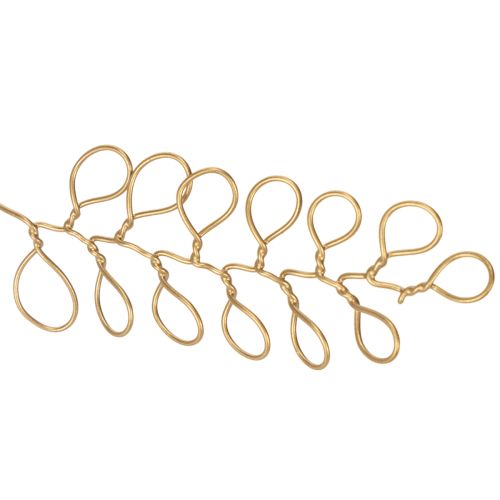 Product Metal flower decoration garland, wire for flower wreath, summer decoration, wall decoration, gold, 110cm