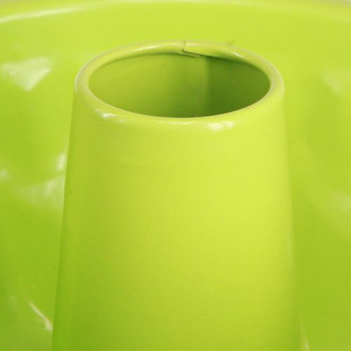 Product Metal decorative Bundt cake pan apple green Ø23cm H12cm