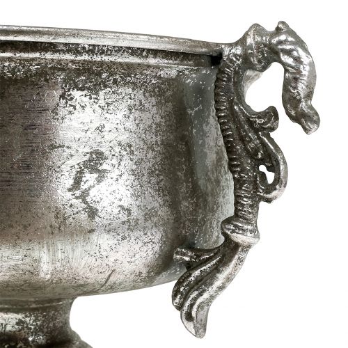 Product Antique metal goblet in silver Ø18cm H30cm