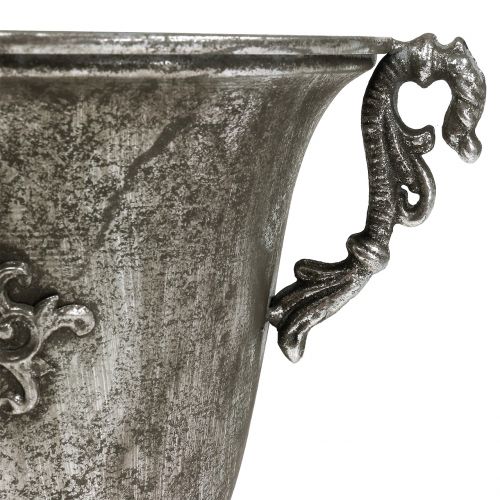 Floristik24 Cup made of metal antique silver Ø20.0cm H30cm