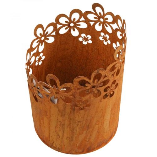 Product Metal decorative rust lantern metal pot Ø12cm H17cm