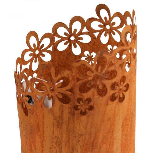 Product Metal decorative rust lantern metal pot Ø12cm H17cm