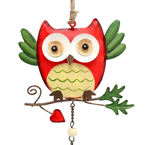 Floristik24 Metal owl for hanging 12cm 2pcs